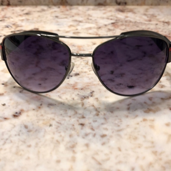 Italy design Aviator purple lens Red stripe accent - Picture 2 of 7